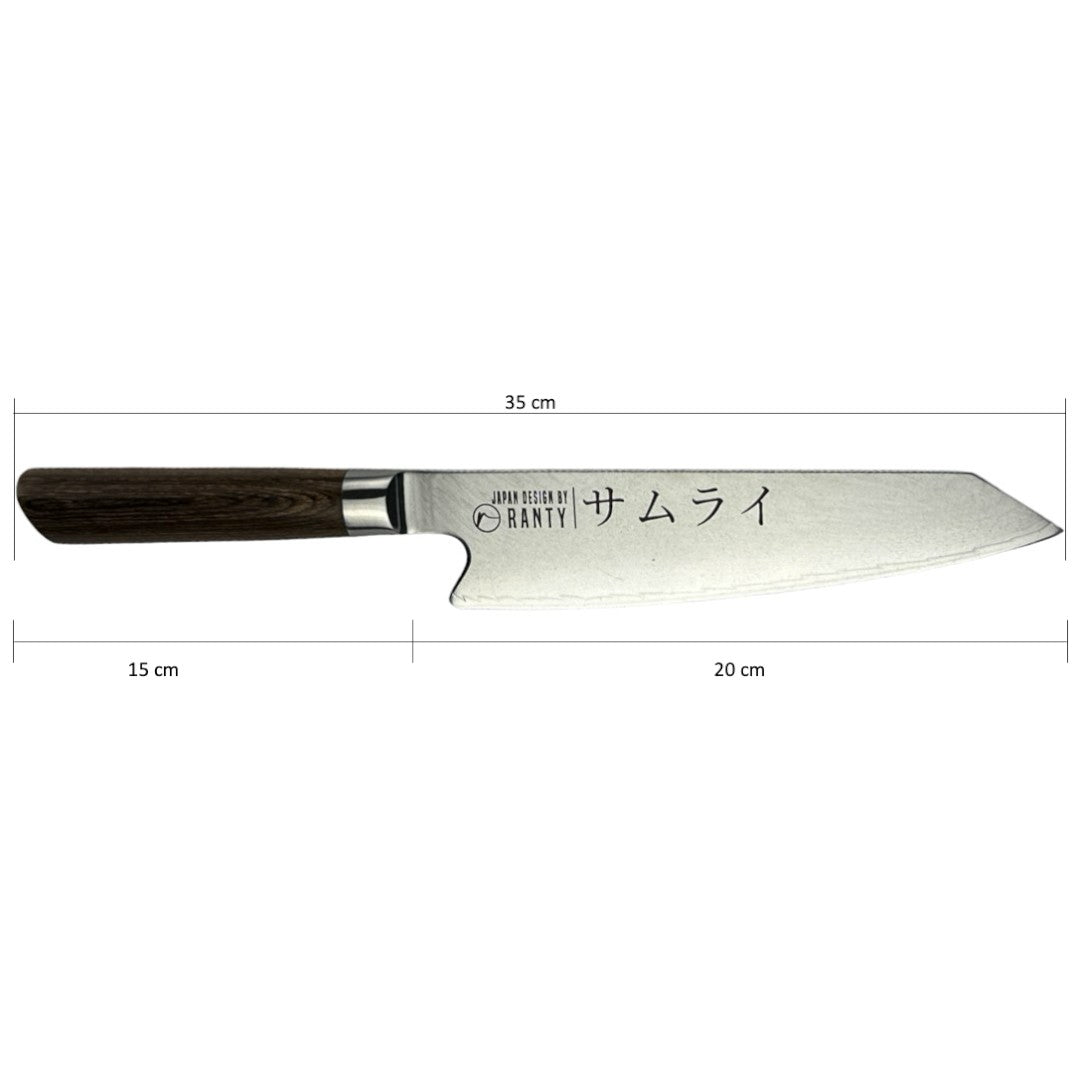 CUCHILLO DE ACERO DE DAMASCO CHEF SAMURAI RANTY