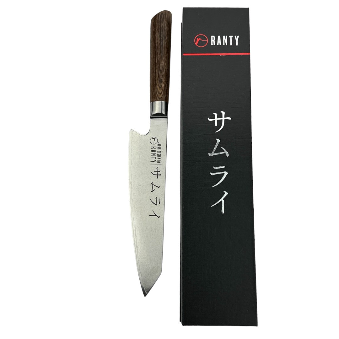 CUCHILLO DE ACERO DE DAMASCO CHEF SAMURAI RANTY