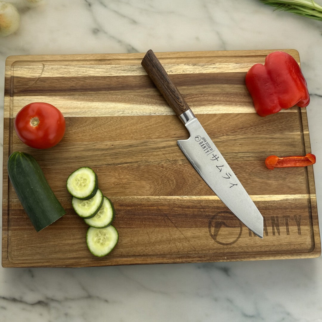 CUCHILLO DE ACERO DE DAMASCO CHEF SAMURAI RANTY