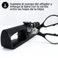 Afilador manual para cuchillo y tijeras con regulador de ángulo.