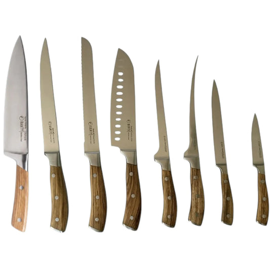Set de cuchillos RANTY Serie M en acero inoxidable, distintos modelos para uso profesional en cocina