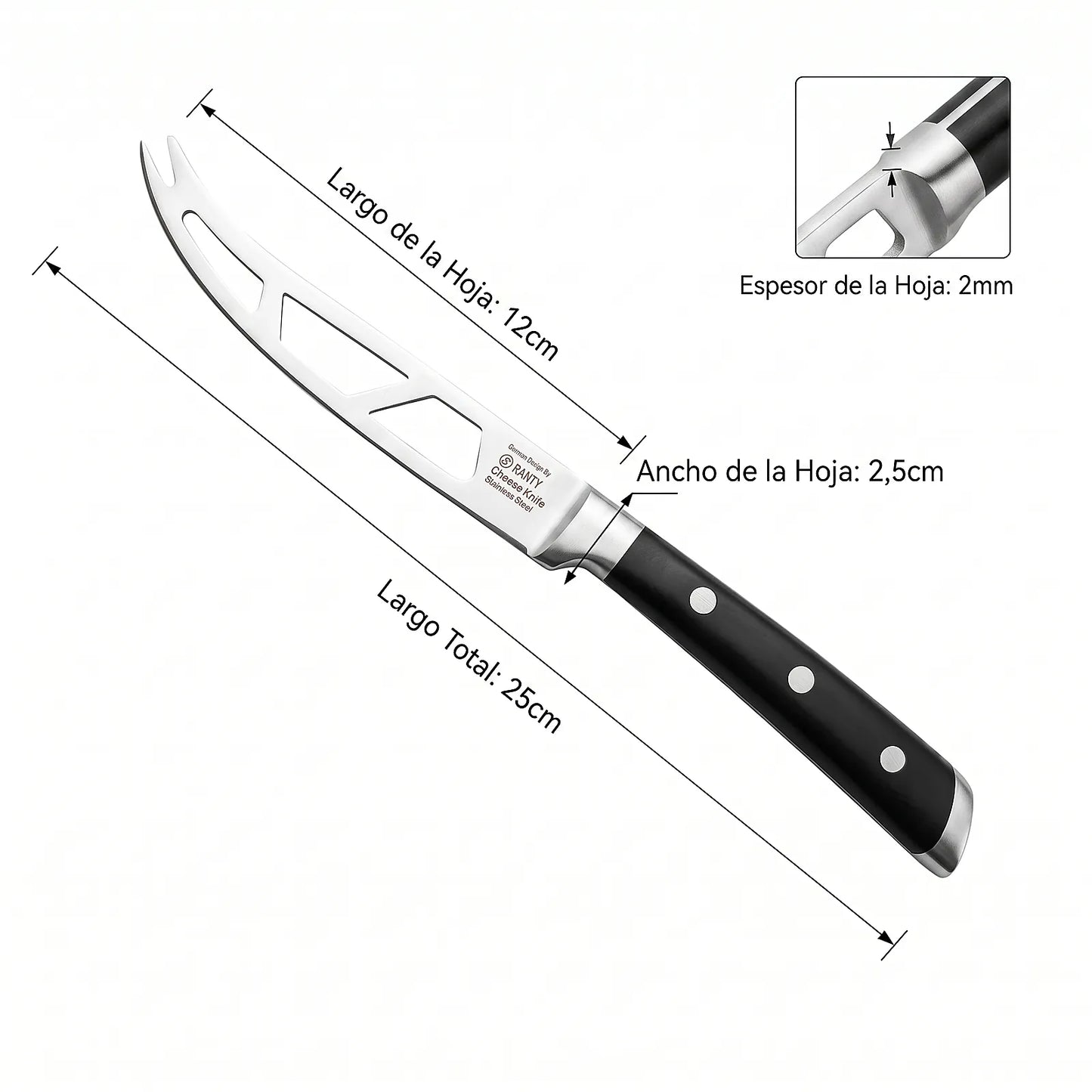 CUCHILLO PARA QUESO SERIE PROFESIONAL