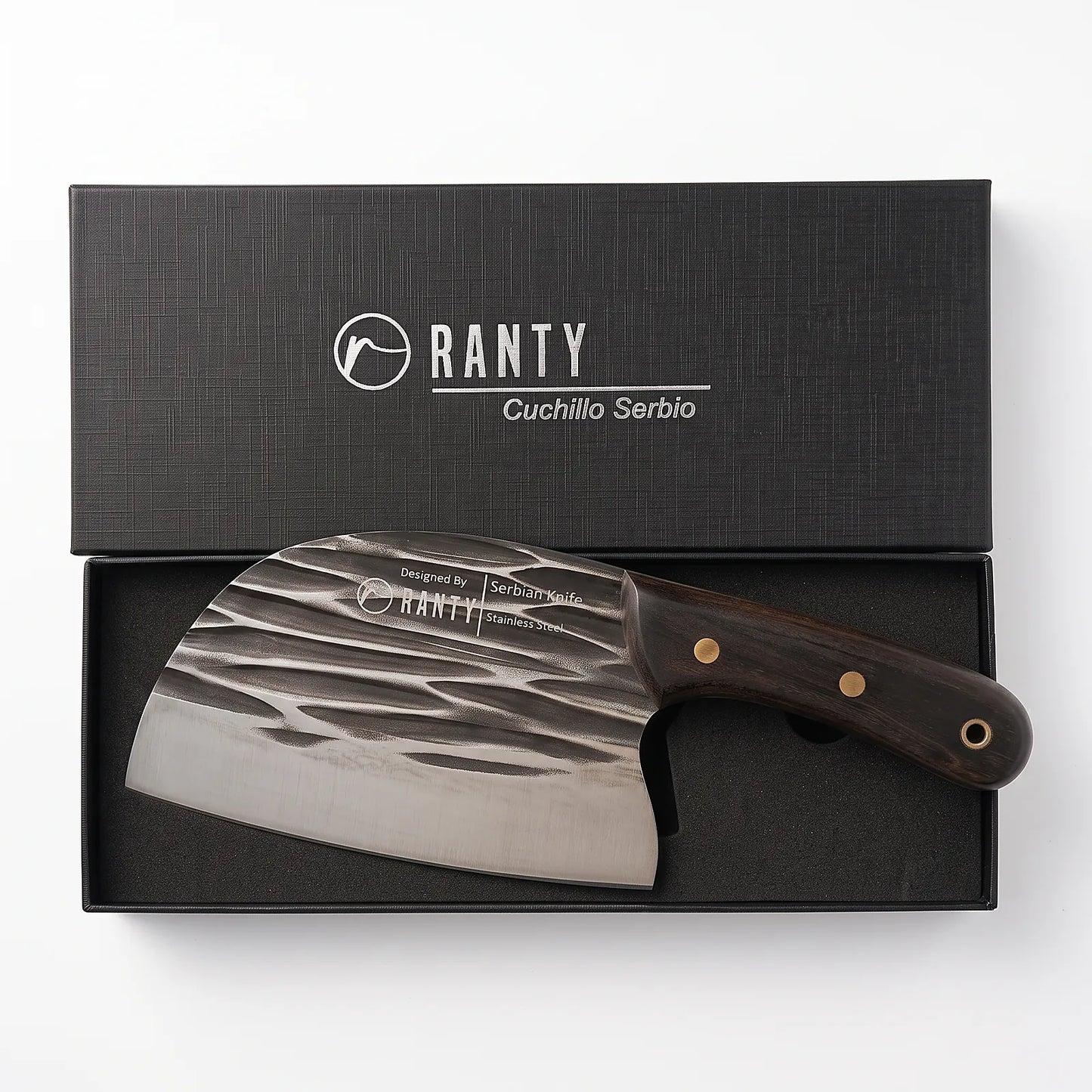 cuchillo servio, cuchillo para servir, cuchillo acero inoxidable, utensilios de cocina, cuchillería RANTY, cuchillo para asado, cuchillo trozador
