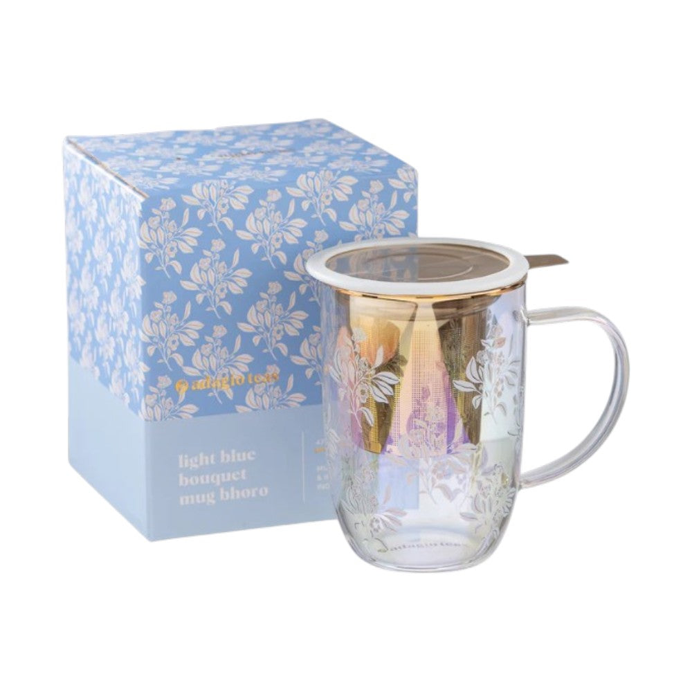 MUG BHORO LIGHT BLUE BOUQUET - ADAGIO TEAS