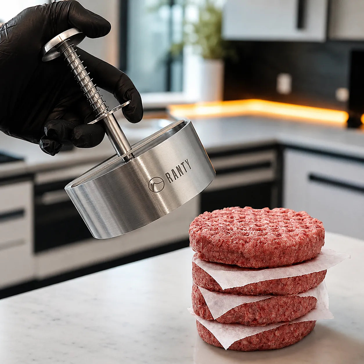 Prensa molde para hamburguesas RANTY de 11 cm