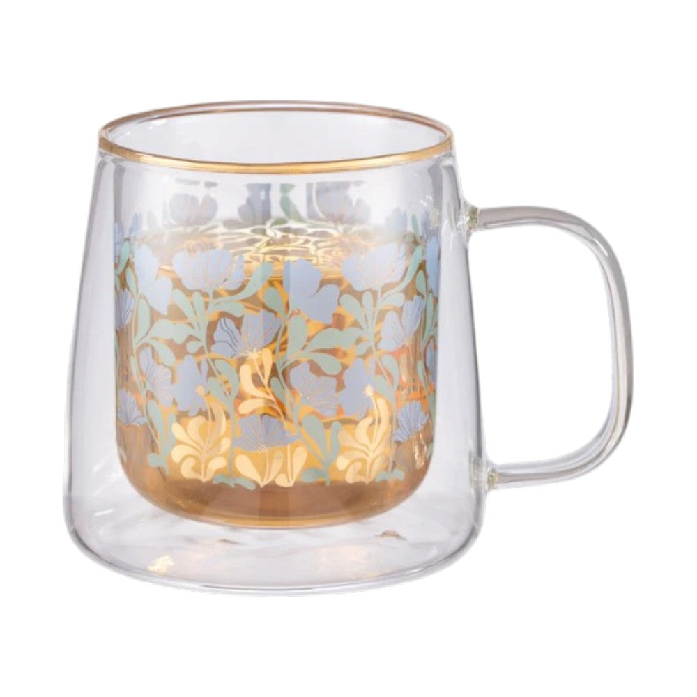 TAZA DOBLE VIDRIO ORGANIC BLOOM - ADAGIO TEAS