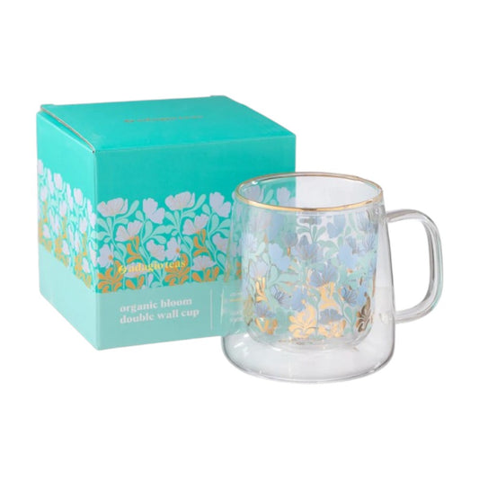 TAZA DOBLE VIDRIO ORGANIC BLOOM - ADAGIO TEAS