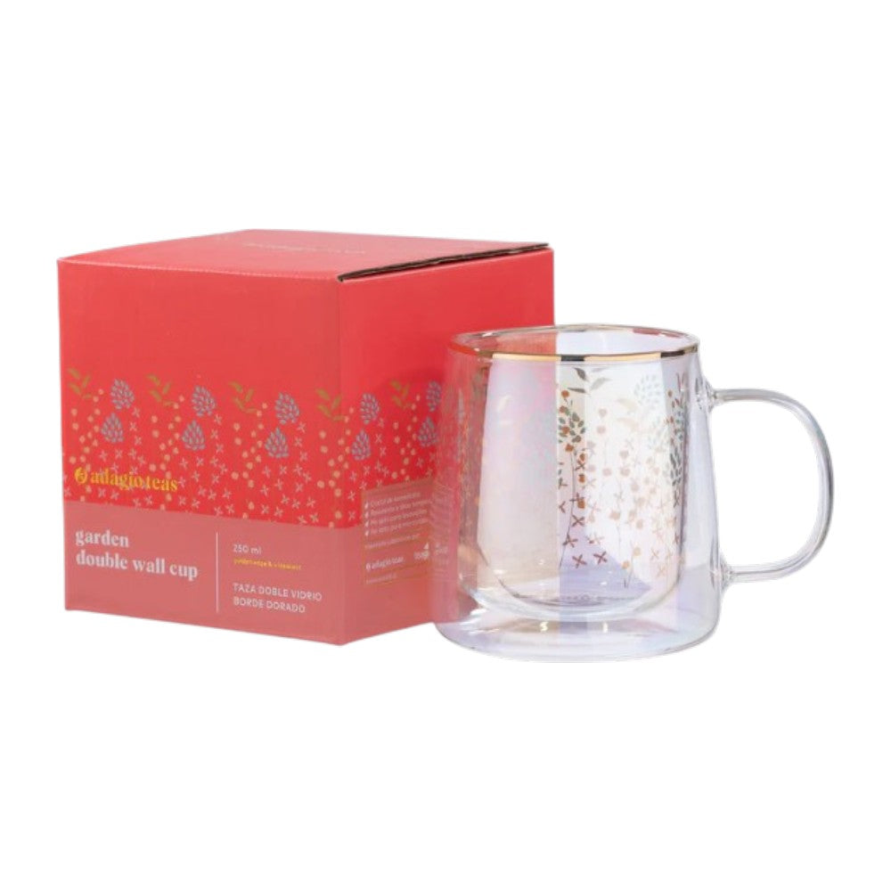 TAZA DOBLE VIDRIO SECRET GARDEN - ADAGIO TEAS