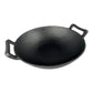 vista superior e Interior de wok Ranty hierro fundido 30cm con superficie antiadherente natural, producto premium.