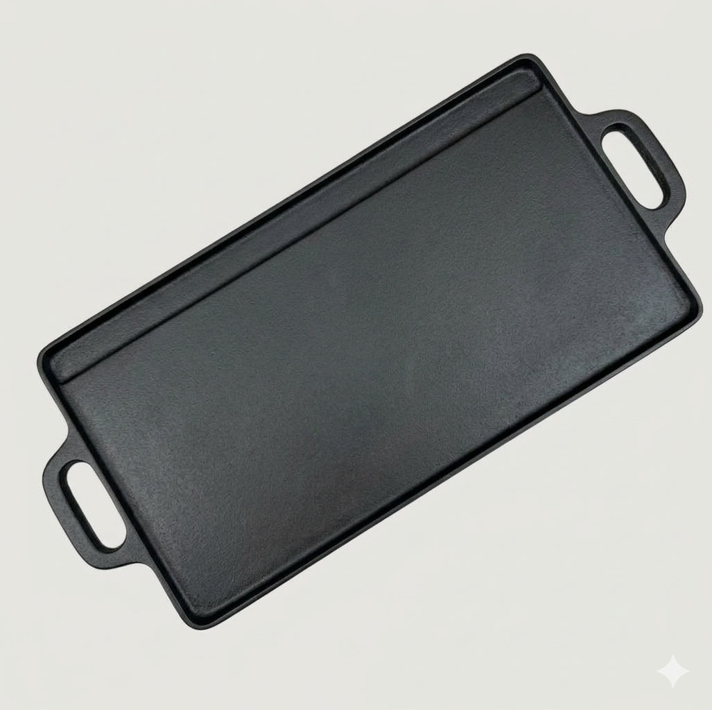 PLANCHA DE HIERRO FUNDIDO REVERSIBLE (50x24cm) RANTY