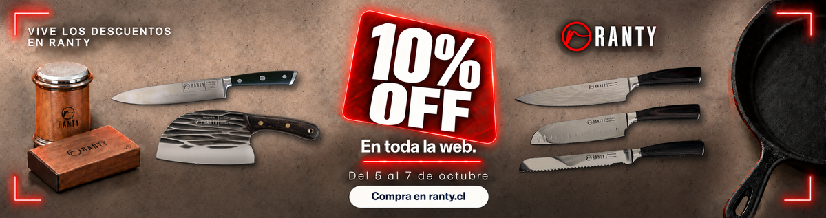 RANTY: 10% OFF en toda la web del 5 al 7 de octubre