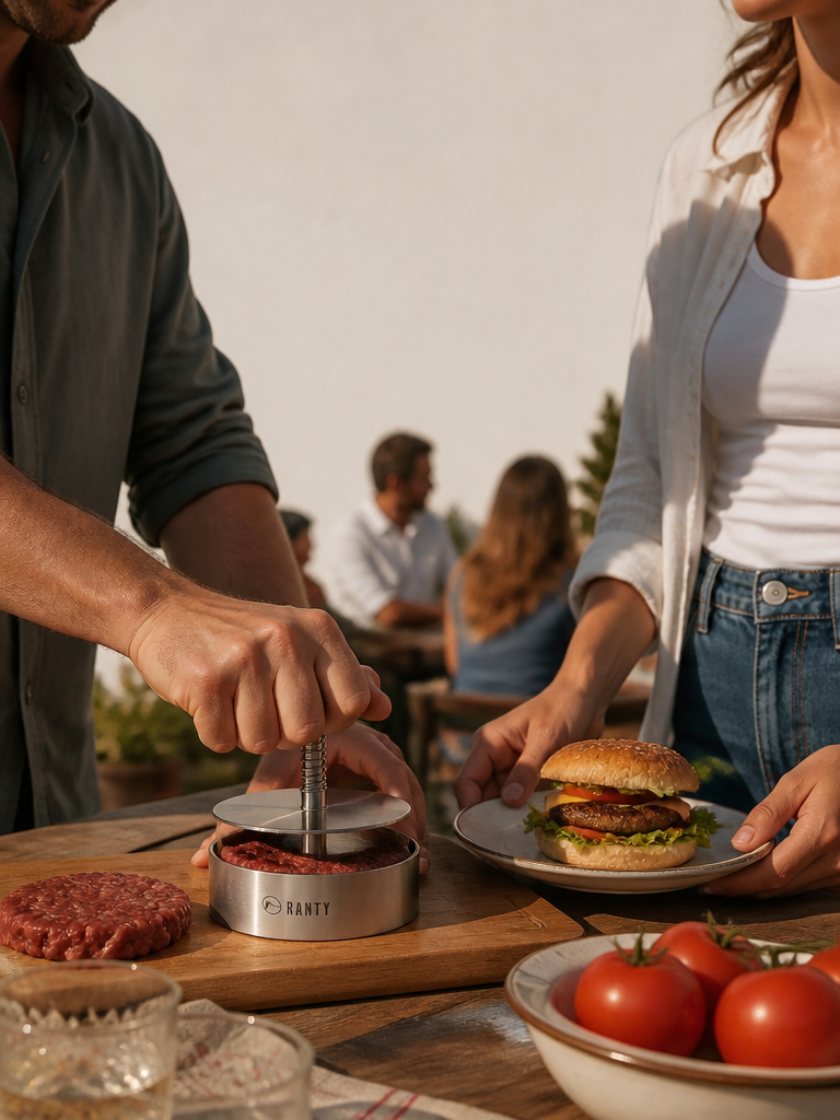 Familia compartiendo la mesa con preparaciones hechas con herramientas RANTY